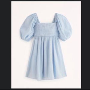 Abercrombie Emerson Ruched Puff Sleeve Mini Dress (BRAND NEW WITH TAGS)